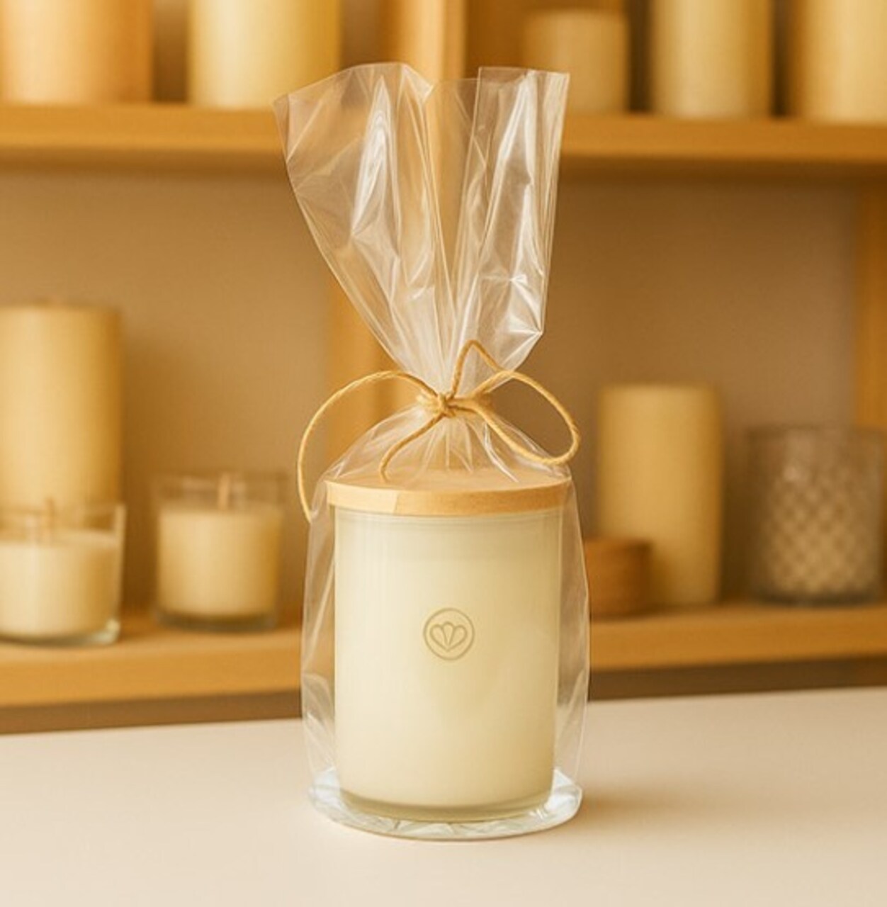 Heat Sealable Round Bottom Bags w/Paper Base 4" x 10" 50 pack RPBG4